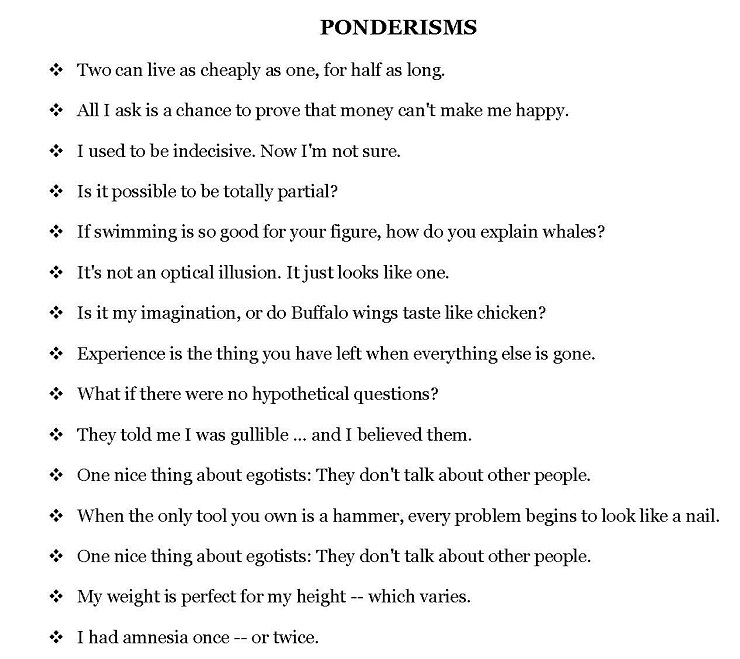 Ponderisms